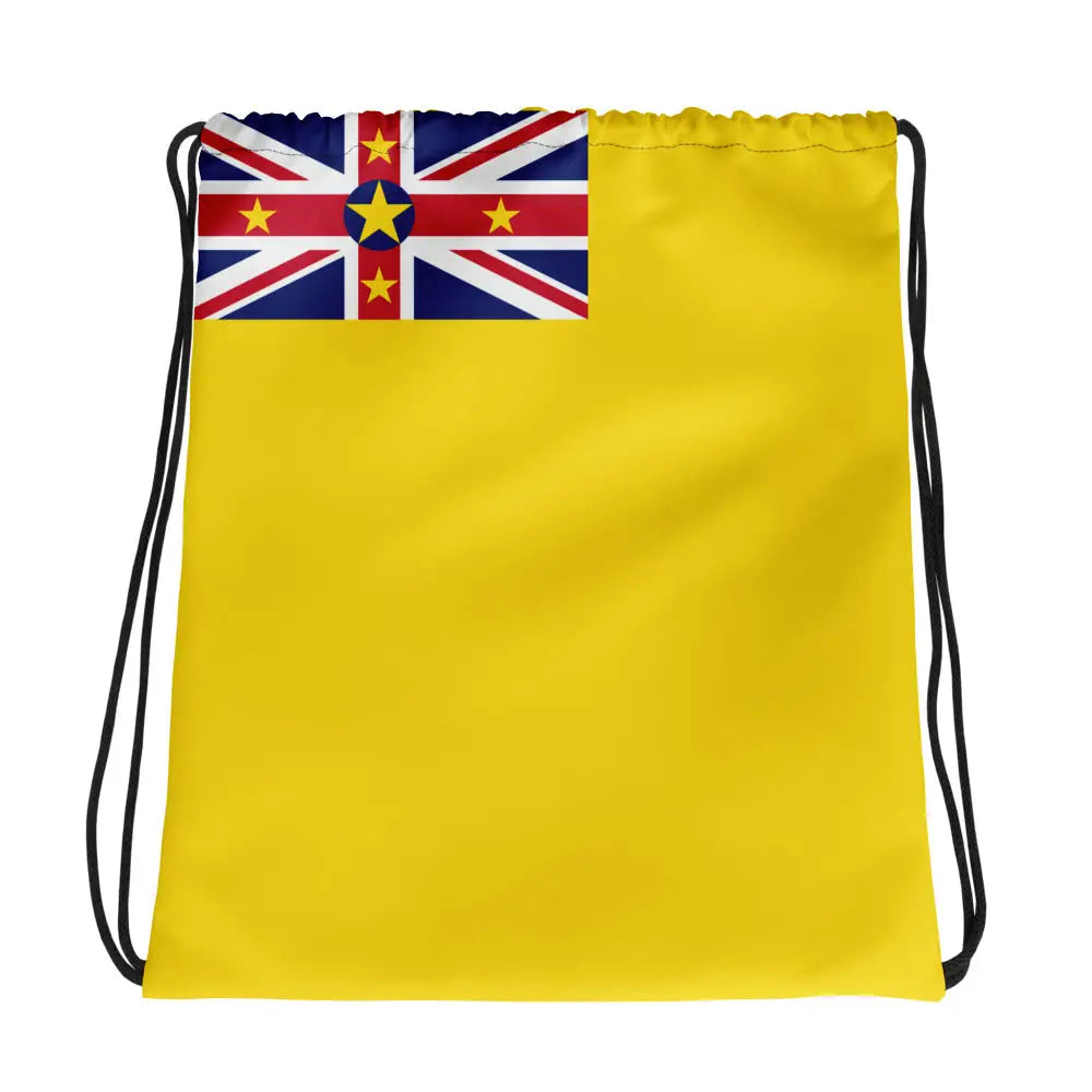 Sac à cordon drapeau niue coton polyester léger