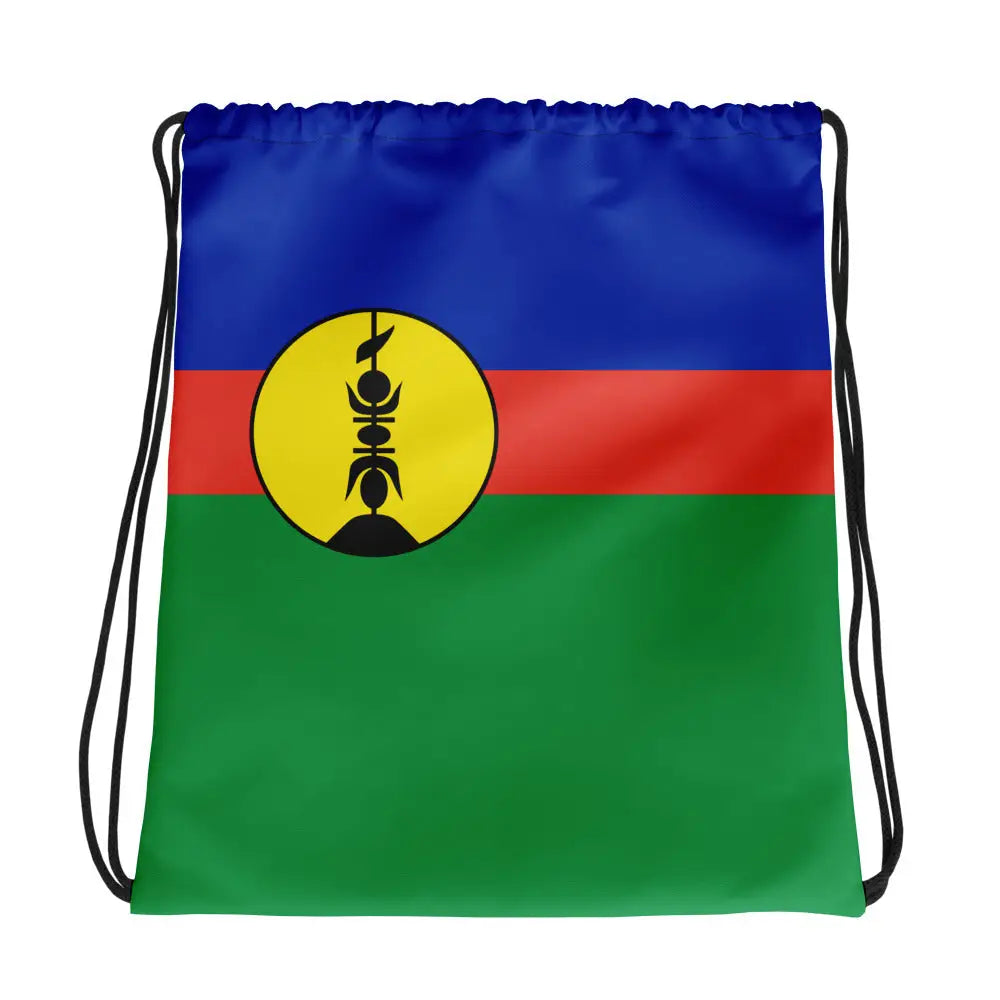 Sac à cordon drapeau nouvelle-calédonie coton polyester léger
