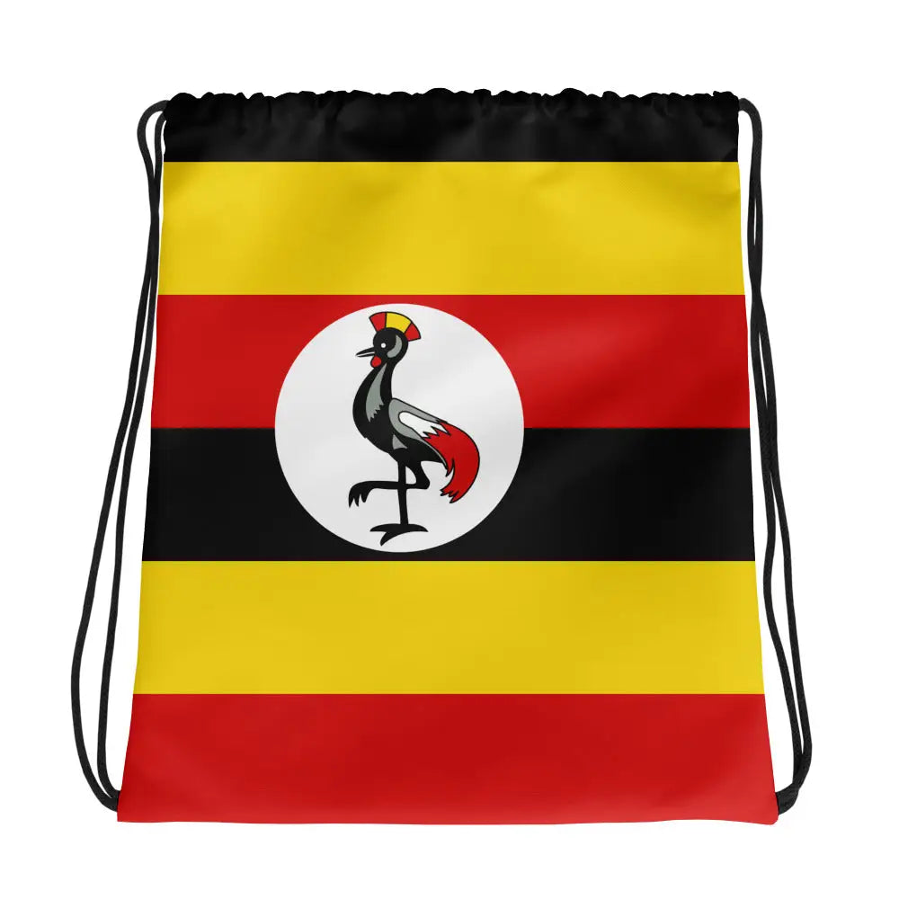 Sac à cordon drapeau ouganda coton polyester léger