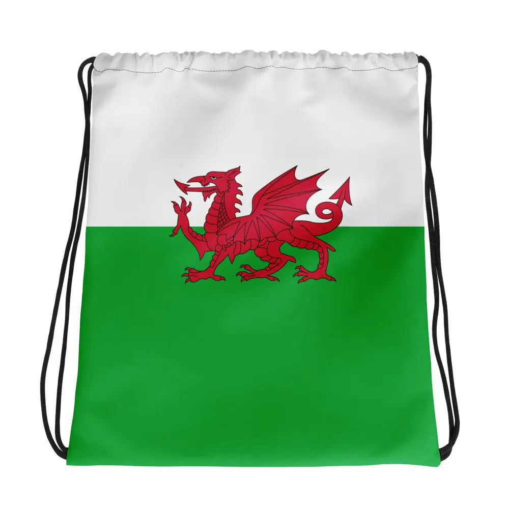 Sac à cordon drapeau pays de galles coton polyester léger