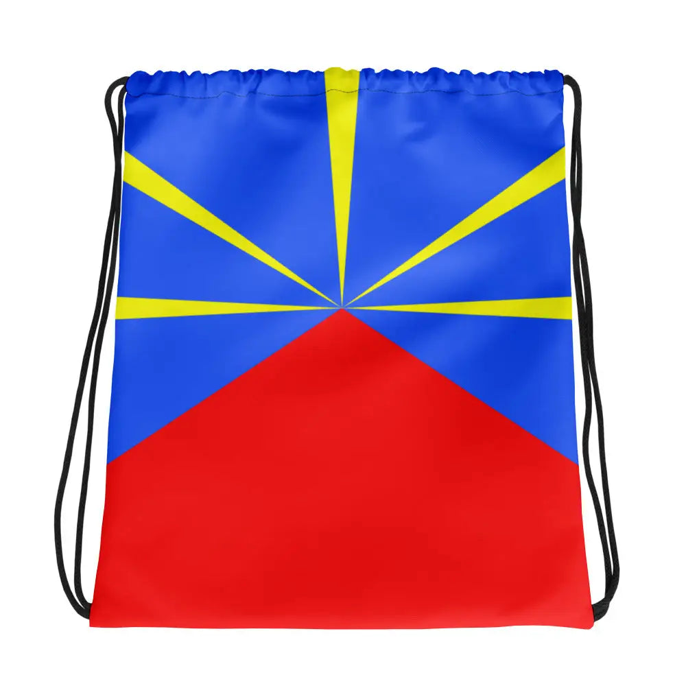 Sac à cordon drapeau réunion coton polyester léger sportif
