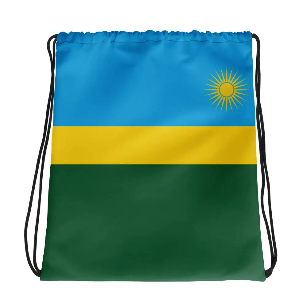 Sac à cordon drapeau rwanda coton polyester style sportif