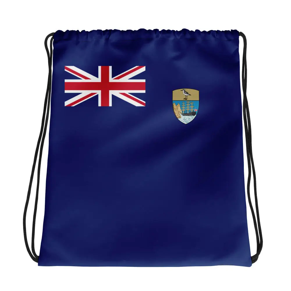 Sac à cordon drapeau sainte-hélène coton polyester léger