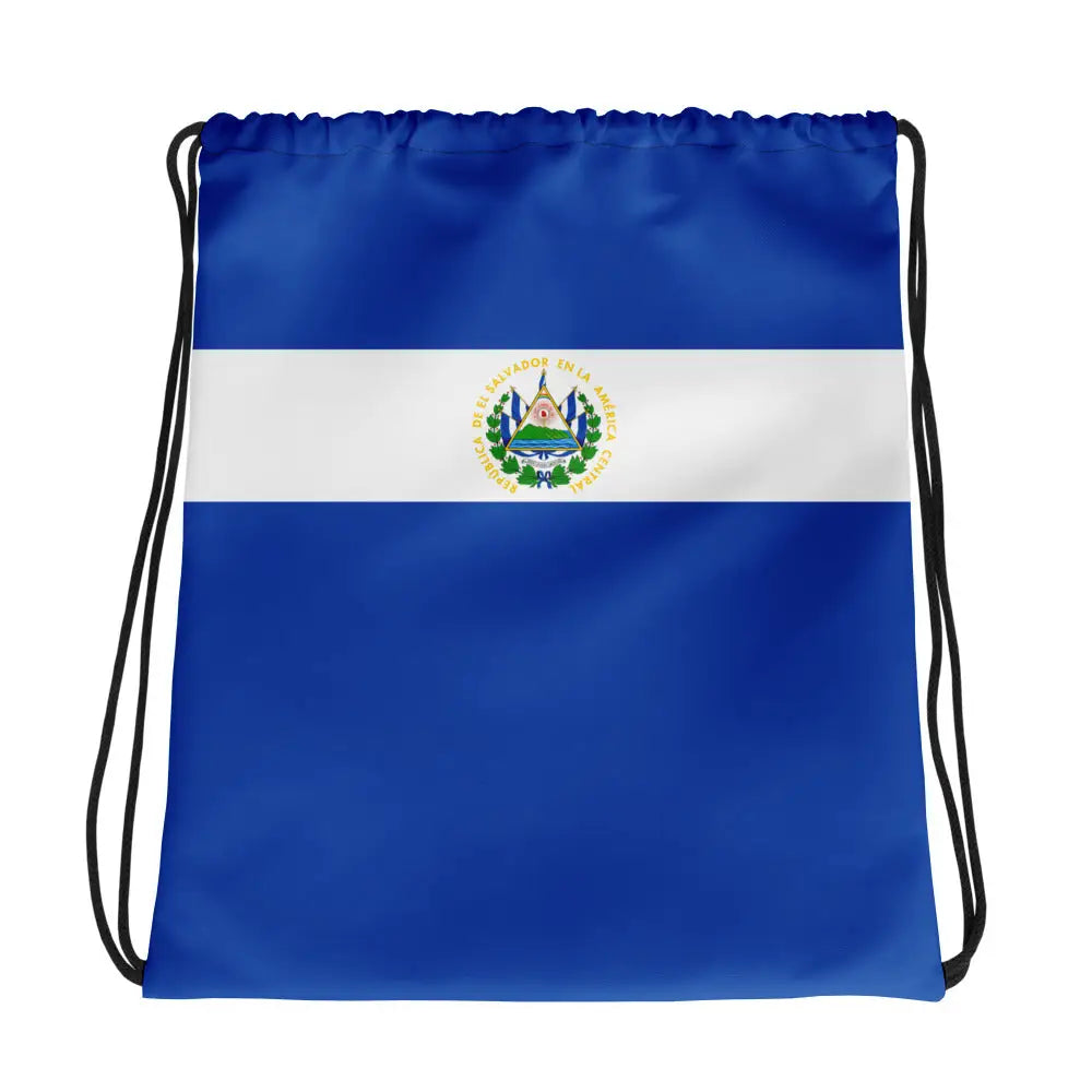 Sac à cordon drapeau salvador coton polyester léger
