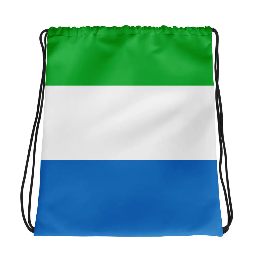 Sac à cordon drapeau sierra leone coton polyester léger