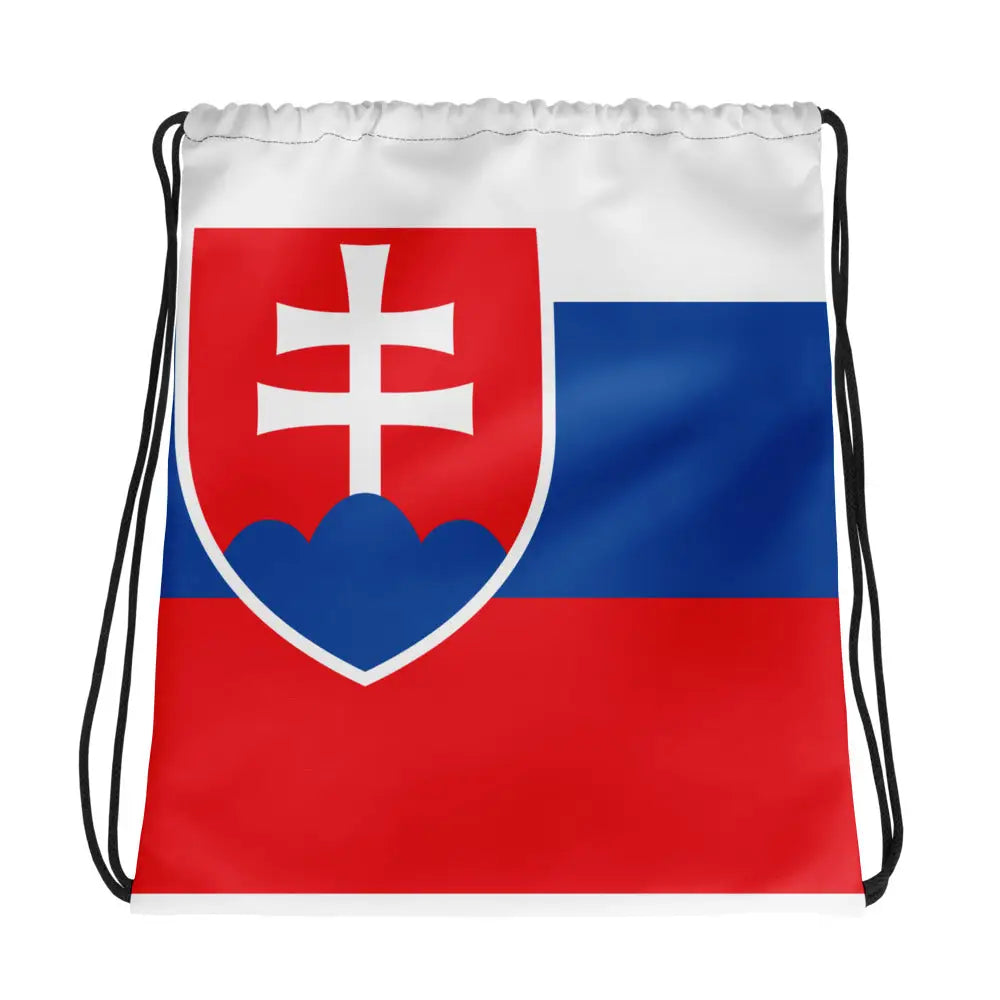 Sac à cordon drapeau slovaquie coton polyester léger