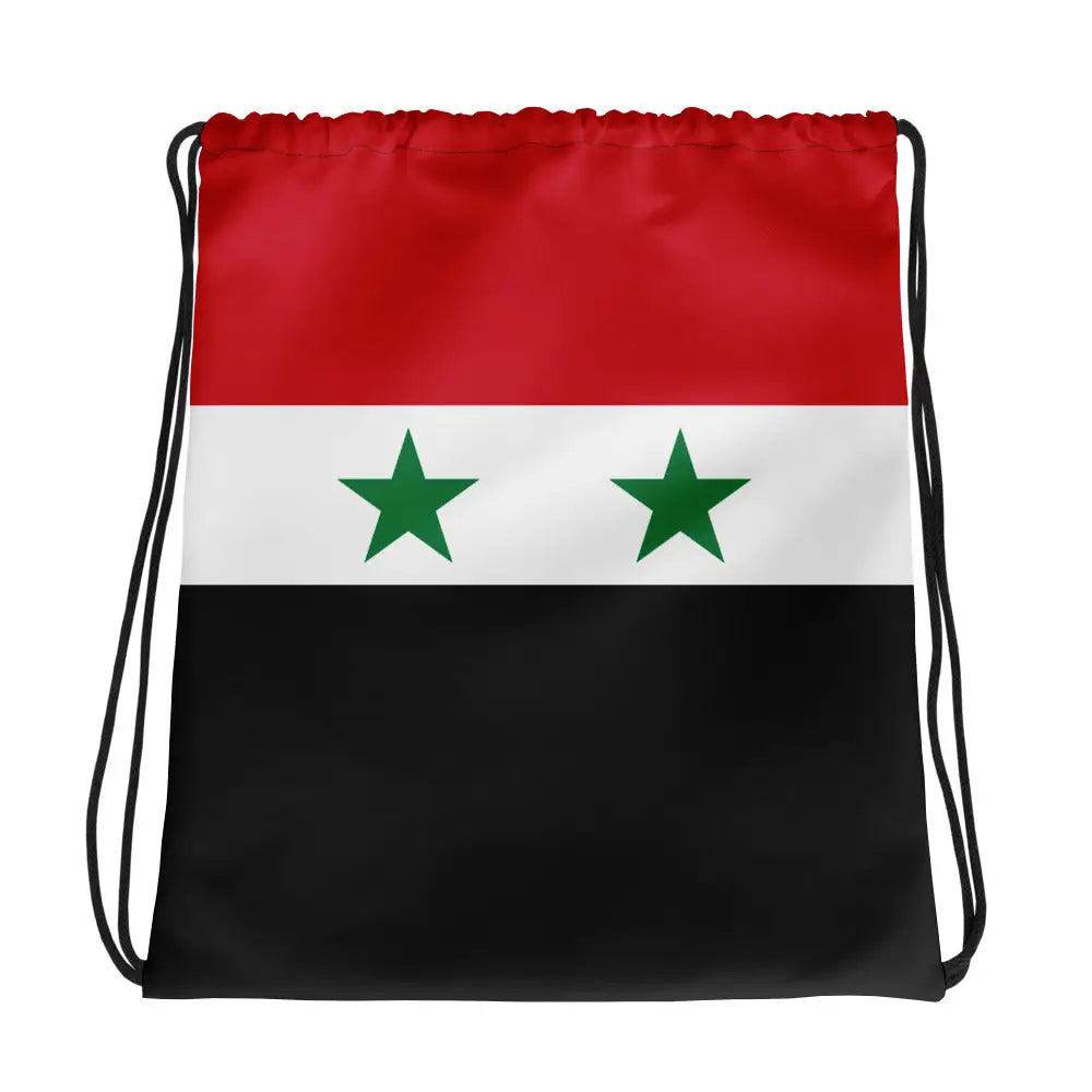Sac à cordon drapeau syrie coton polyester style sportif