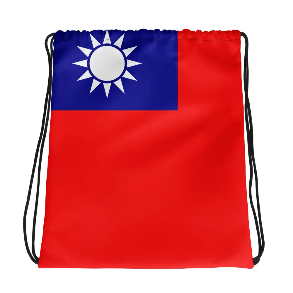 Sac à cordon drapeau taïwan coton polyester sportif