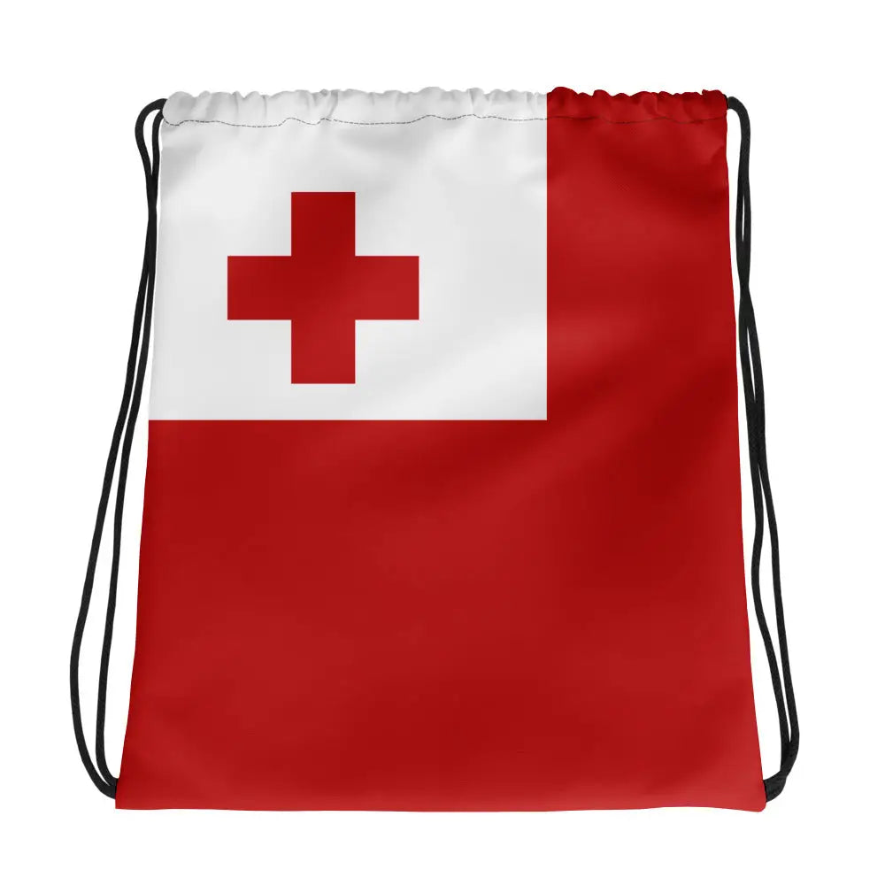 Sac à cordon drapeau tonga coton polyester style sportif
