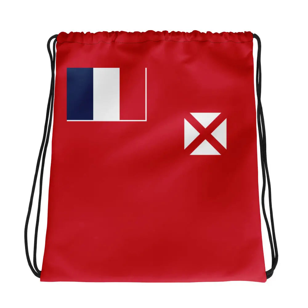 Sac à cordon drapeau wallis-et-futuna coton polyester léger