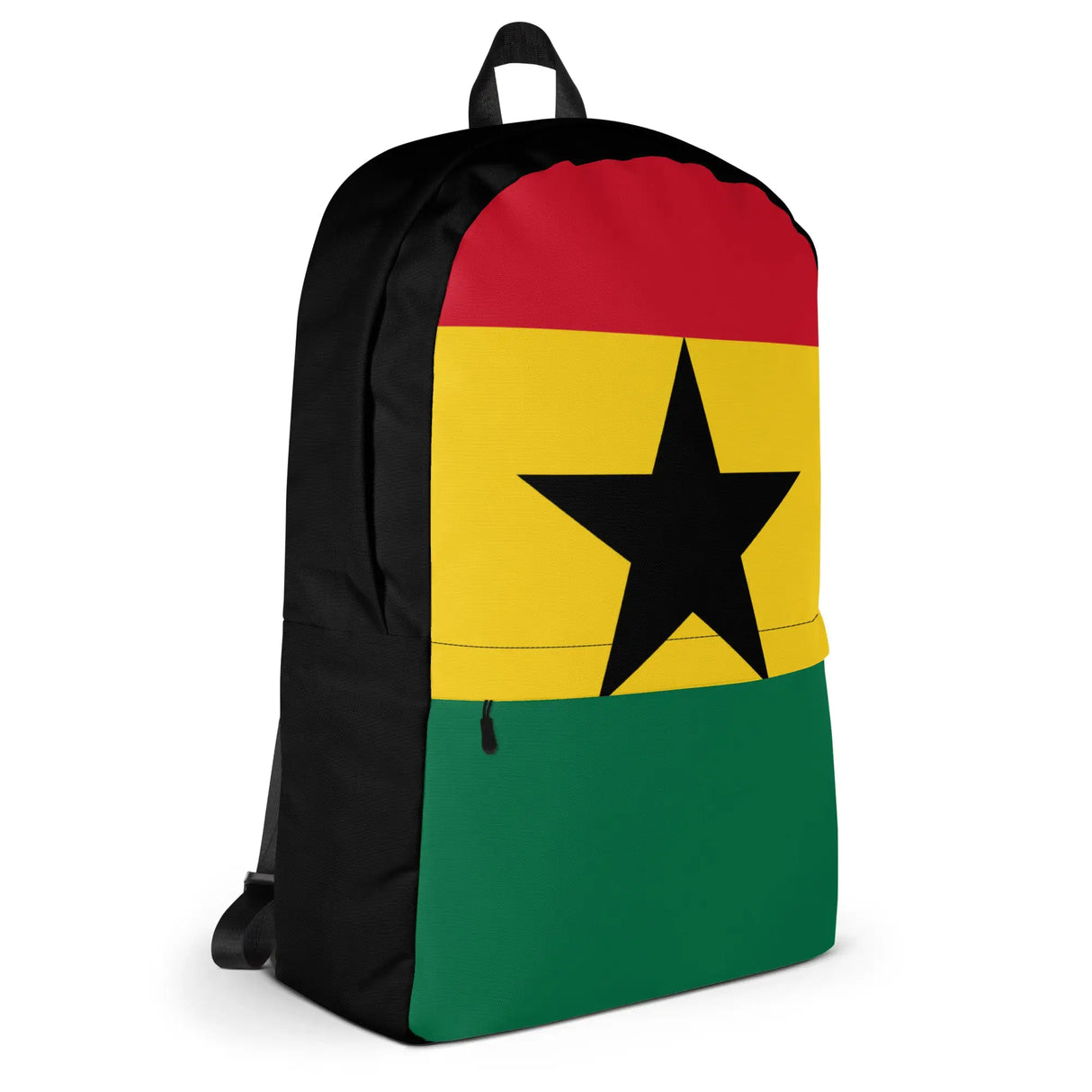 Sac à dos drapeau ghana polyester léger fermeture éclair