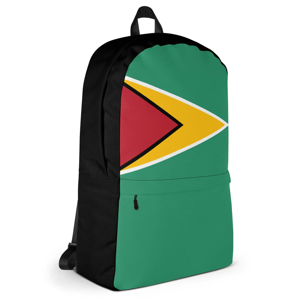 Sac à dos drapeau guyana polyester fermeture éclair solide