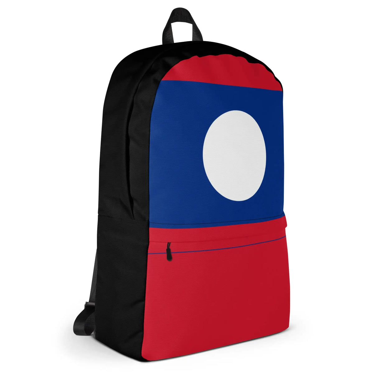 Sac à dos drapeau laos polyester sportif fermeture éclair