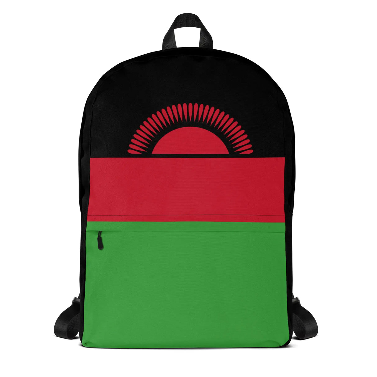 Sac à dos drapeau malawi polyester léger fermeture éclair