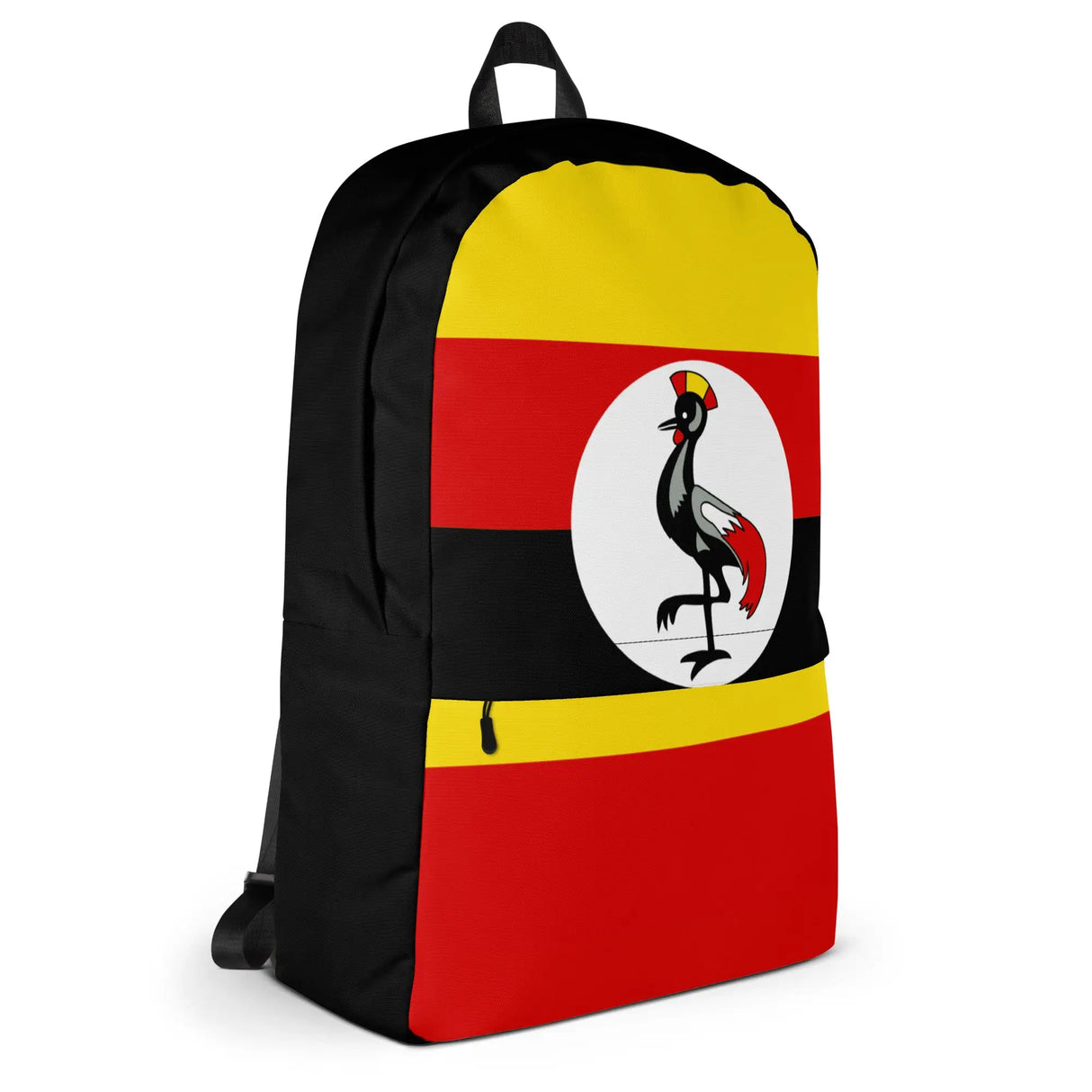 Sac à dos drapeau ouganda polyester résistant fermeture éclair