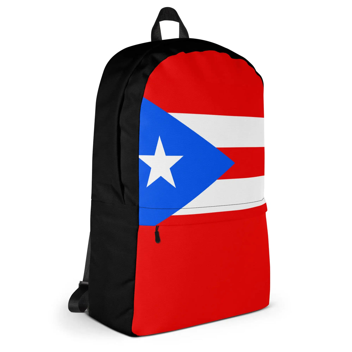 Sac à dos drapeau porto rico polyester léger fermeture éclair