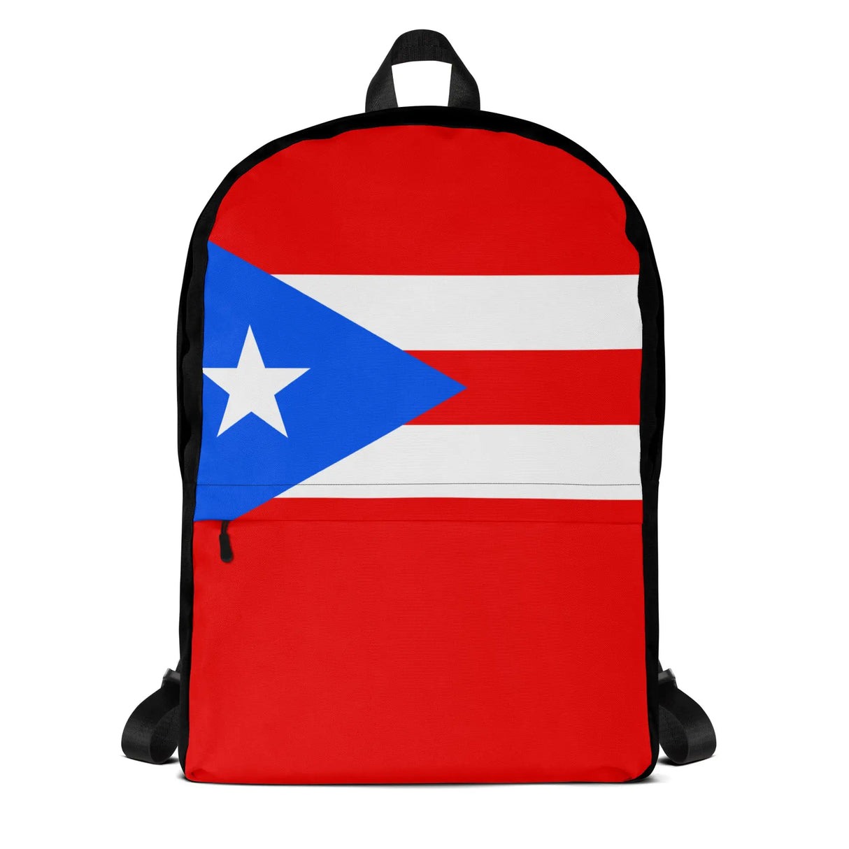 Sac à dos drapeau porto rico polyester léger fermeture éclair