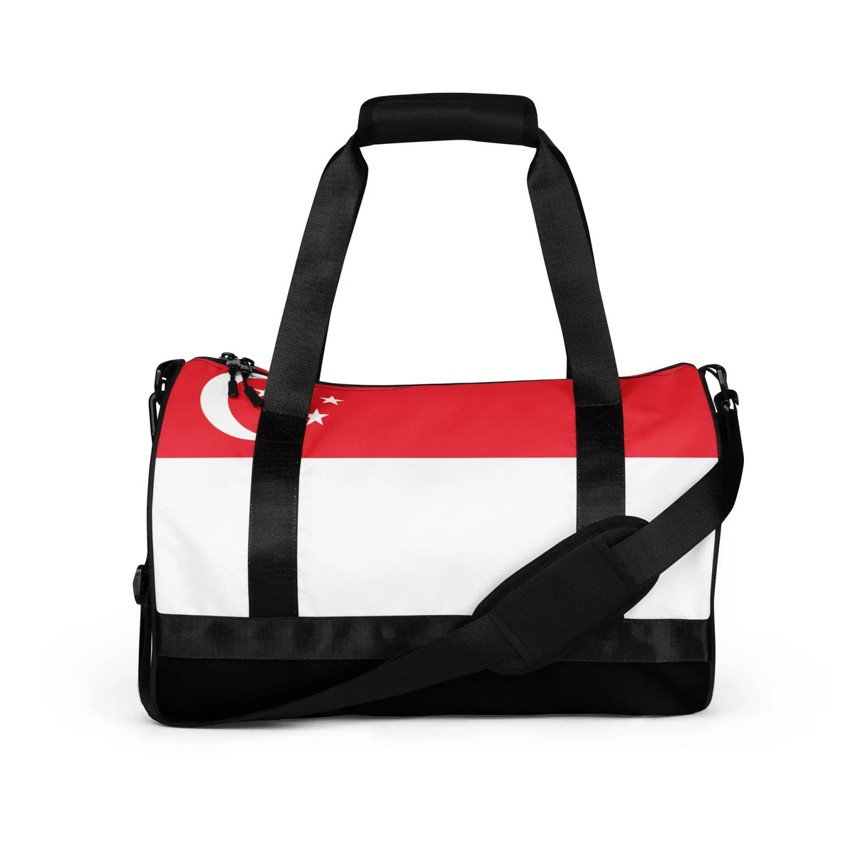 Sac de sport drapeau singapour polyester tissu robuste