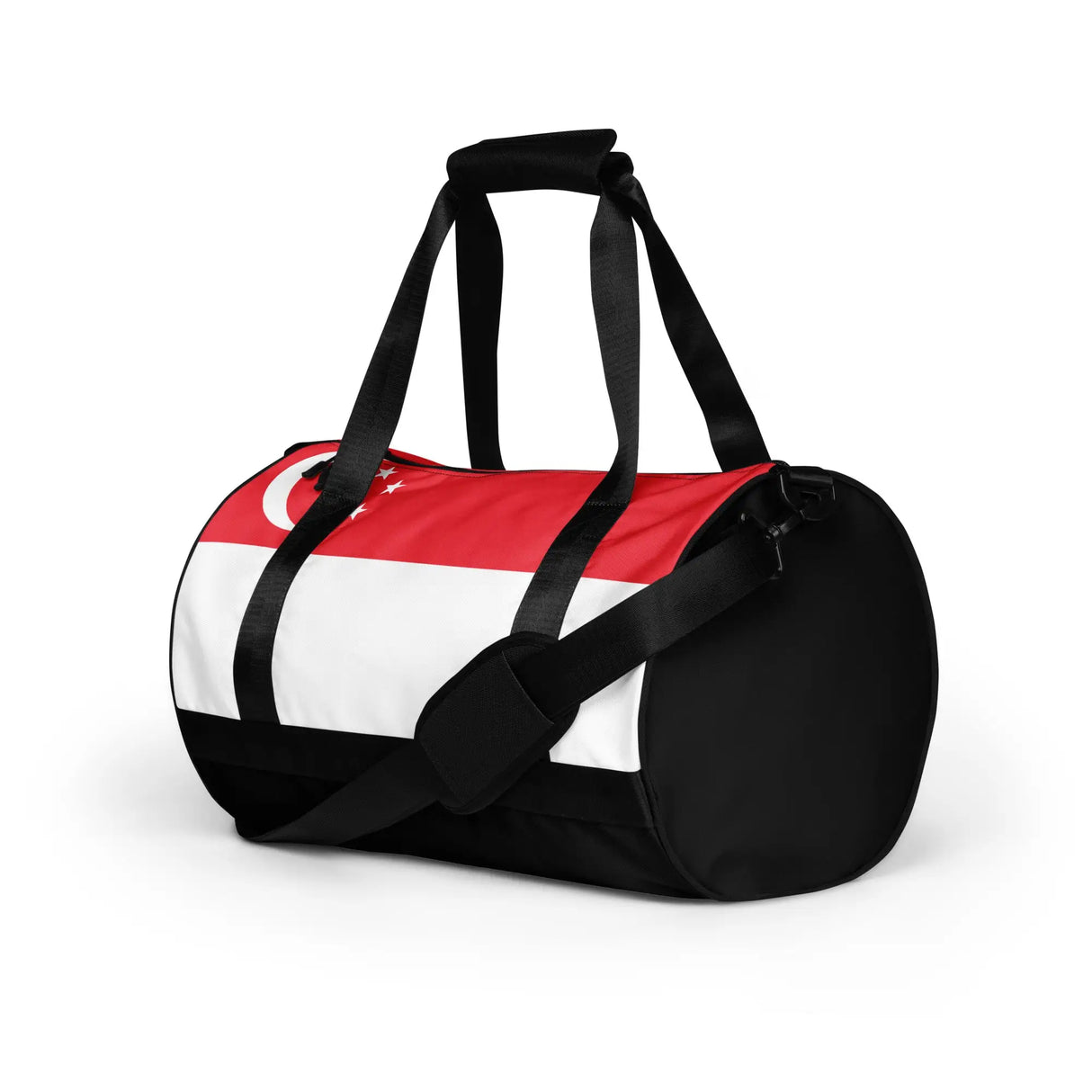 Sac de sport drapeau singapour polyester tissu robuste