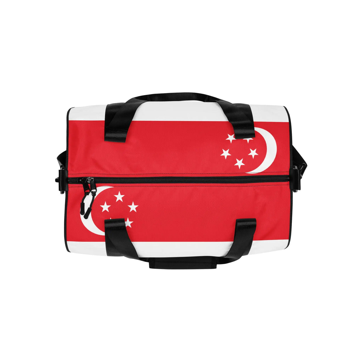 Sac de sport drapeau singapour polyester tissu robuste