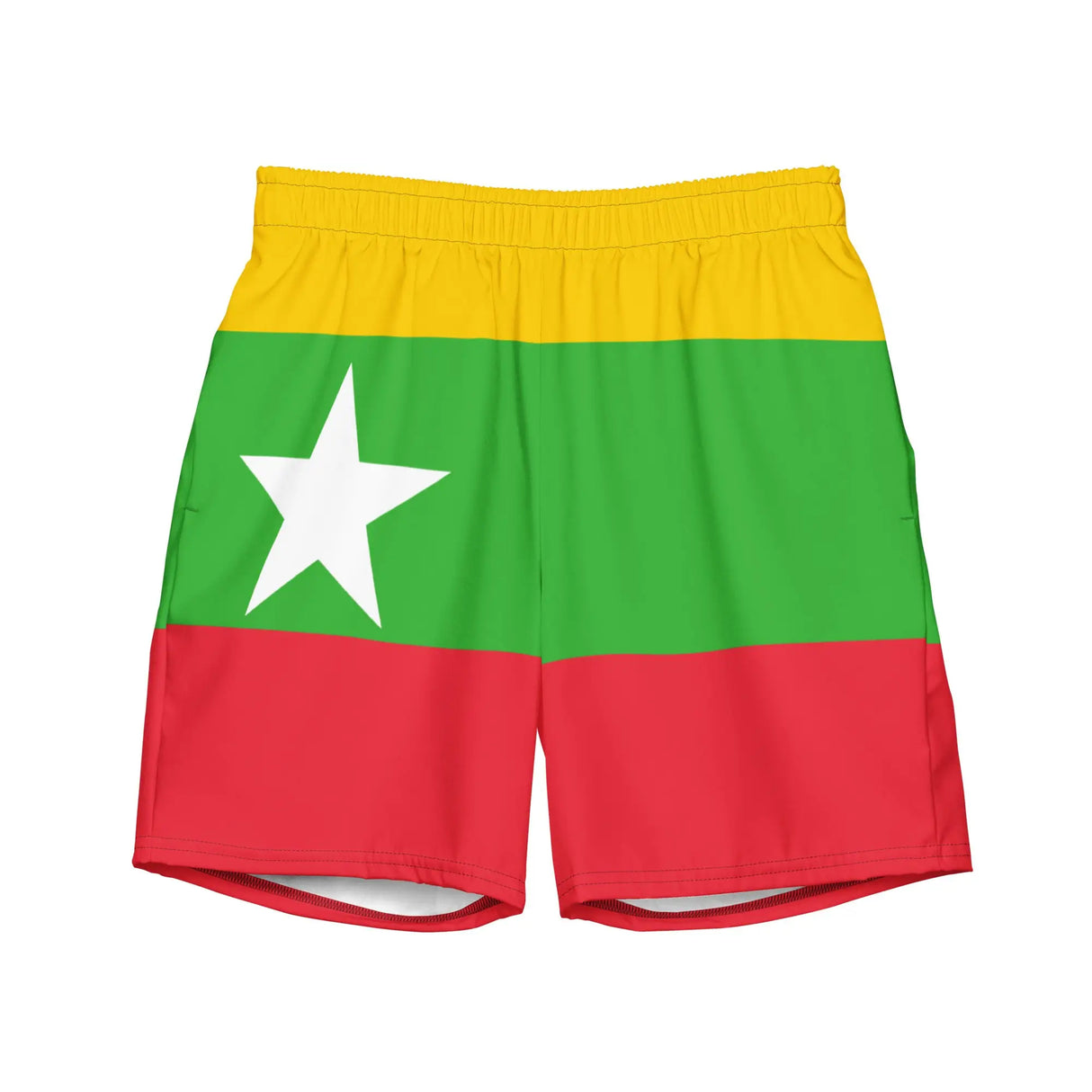 Short de bain birmanie tissu léger sèchent rapidement