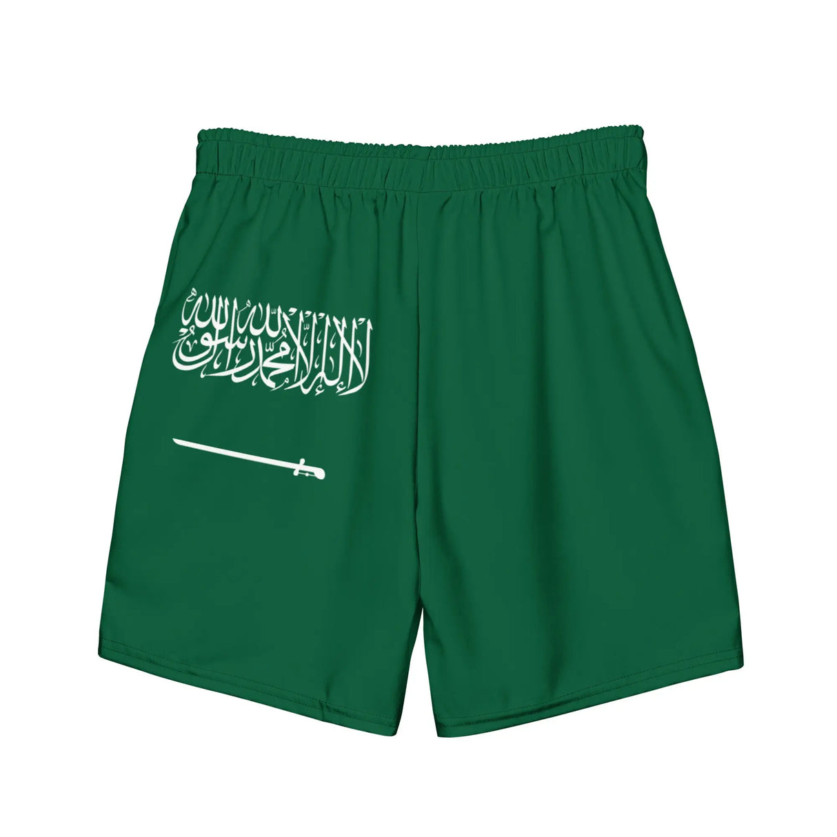 Short de bain drapeau arabie saoudite tissu séchage rapide