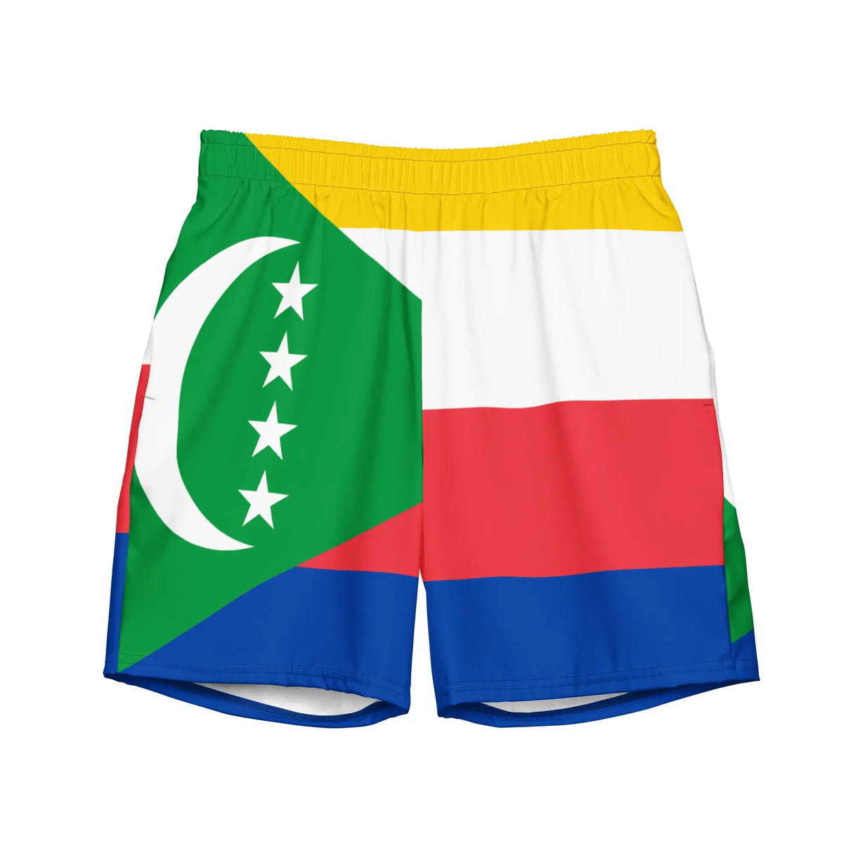 Short de bain drapeau comores tissu léger séchant rapidement
