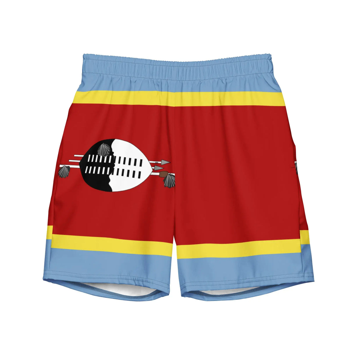 Short de bain drapeau eswatini tissu léger séchent rapidement