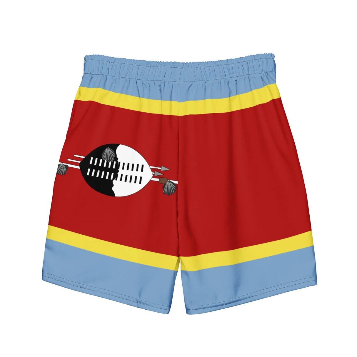 Short de bain drapeau eswatini tissu léger séchent rapidement