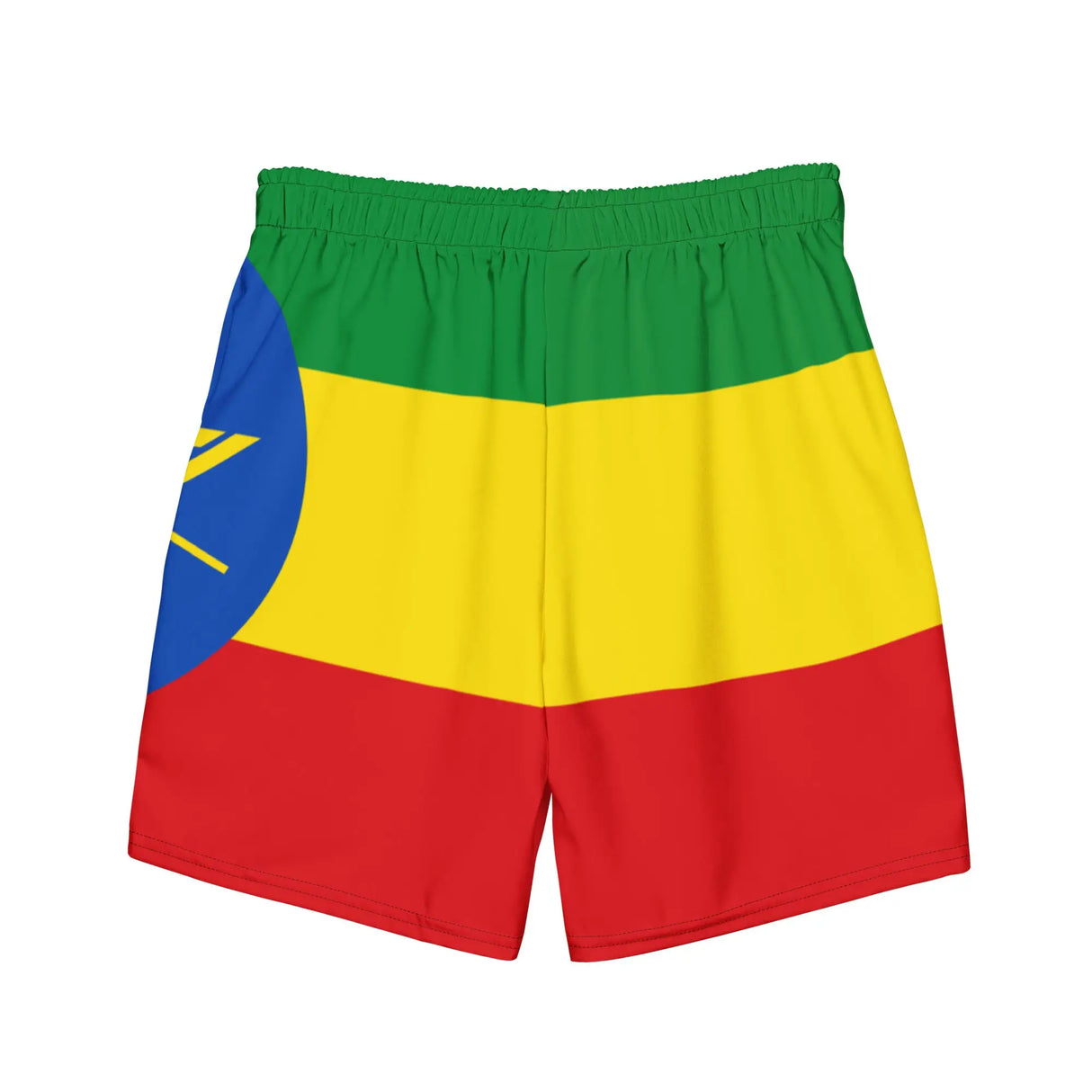 Short de bain drapeau éthiopie tissu léger séchage rapide