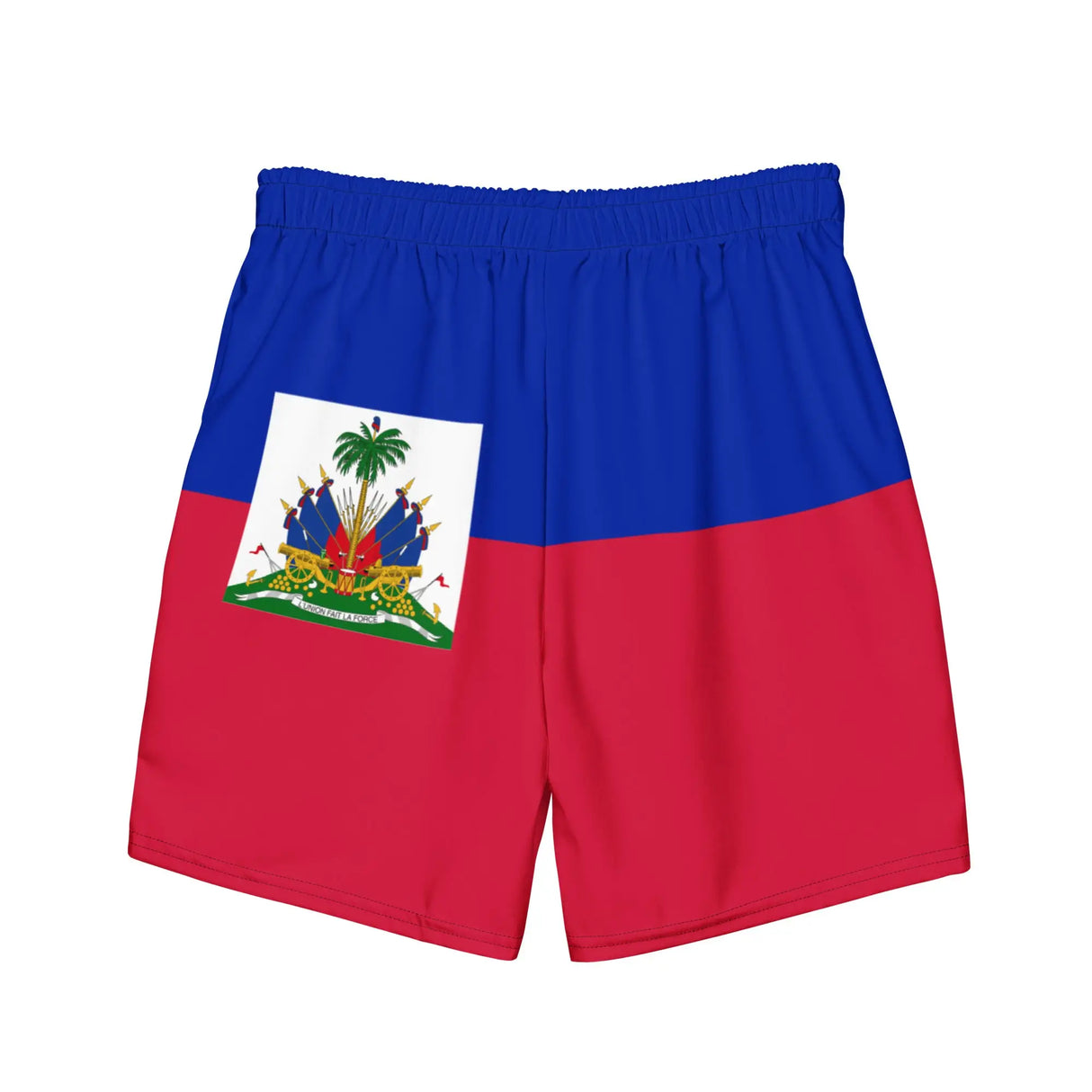 Short de bain drapeau haïti tissu léger sèchent rapidement