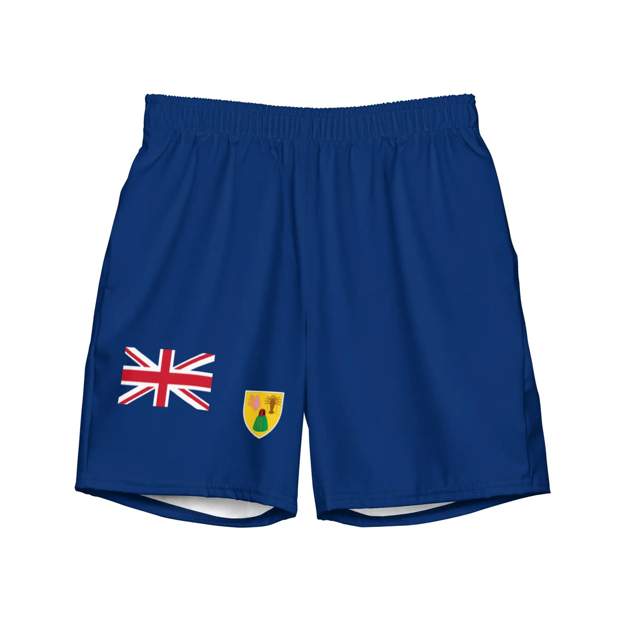 Short de bain drapeau îles turques tissu léger séchage rapide