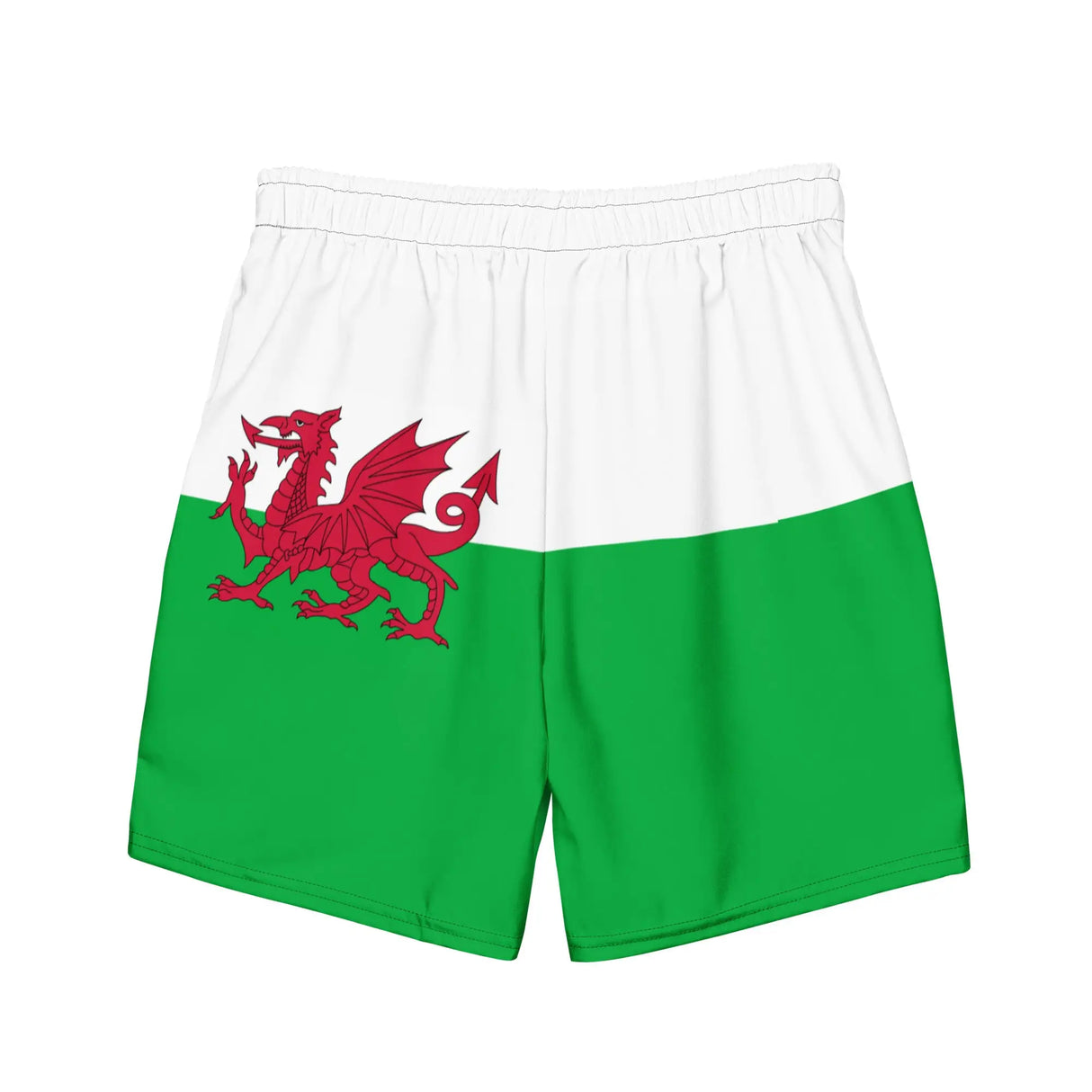 Short de bain drapeau pays de galles tissu léger séchage rapide