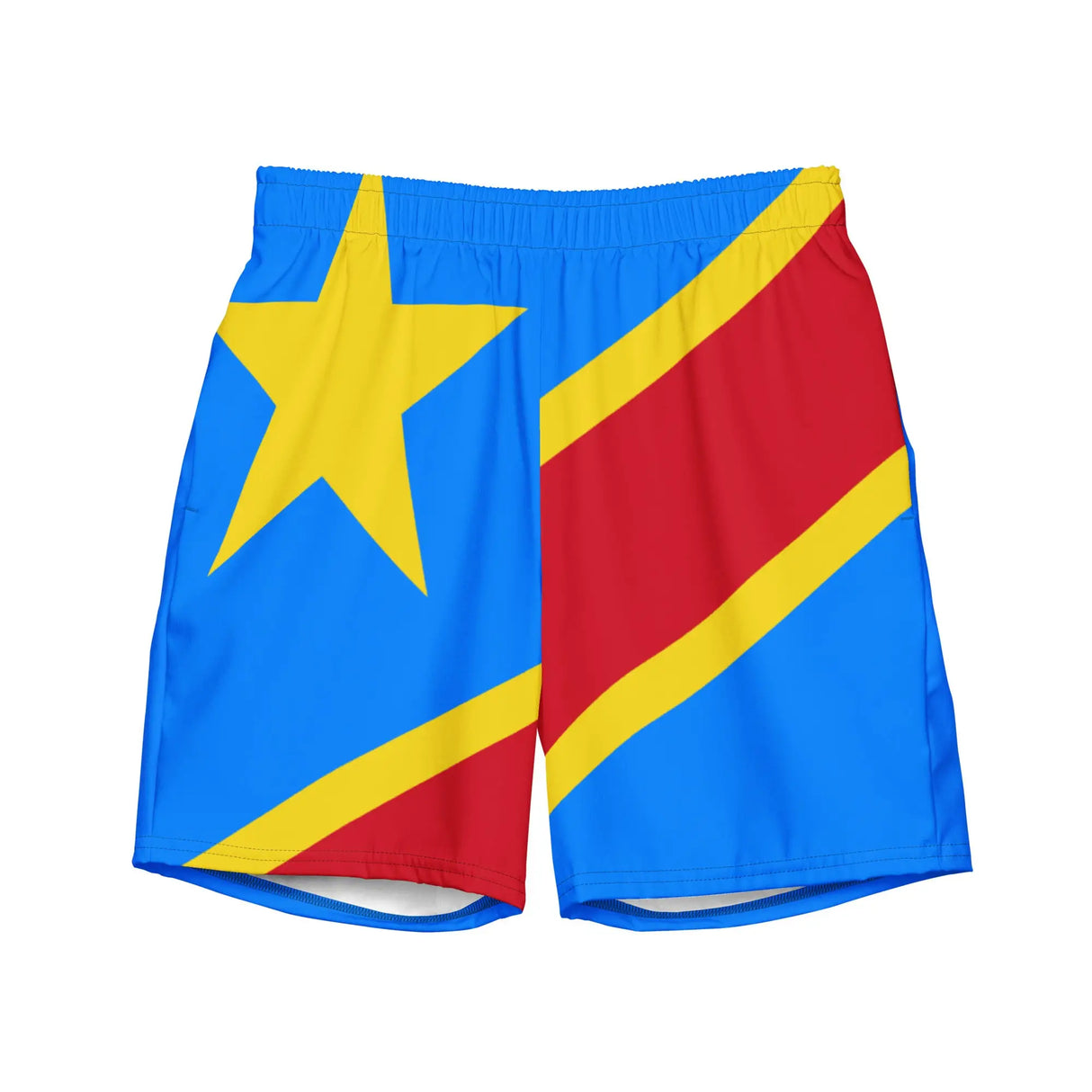 Short de bain drapeau république démocratique tissu léger