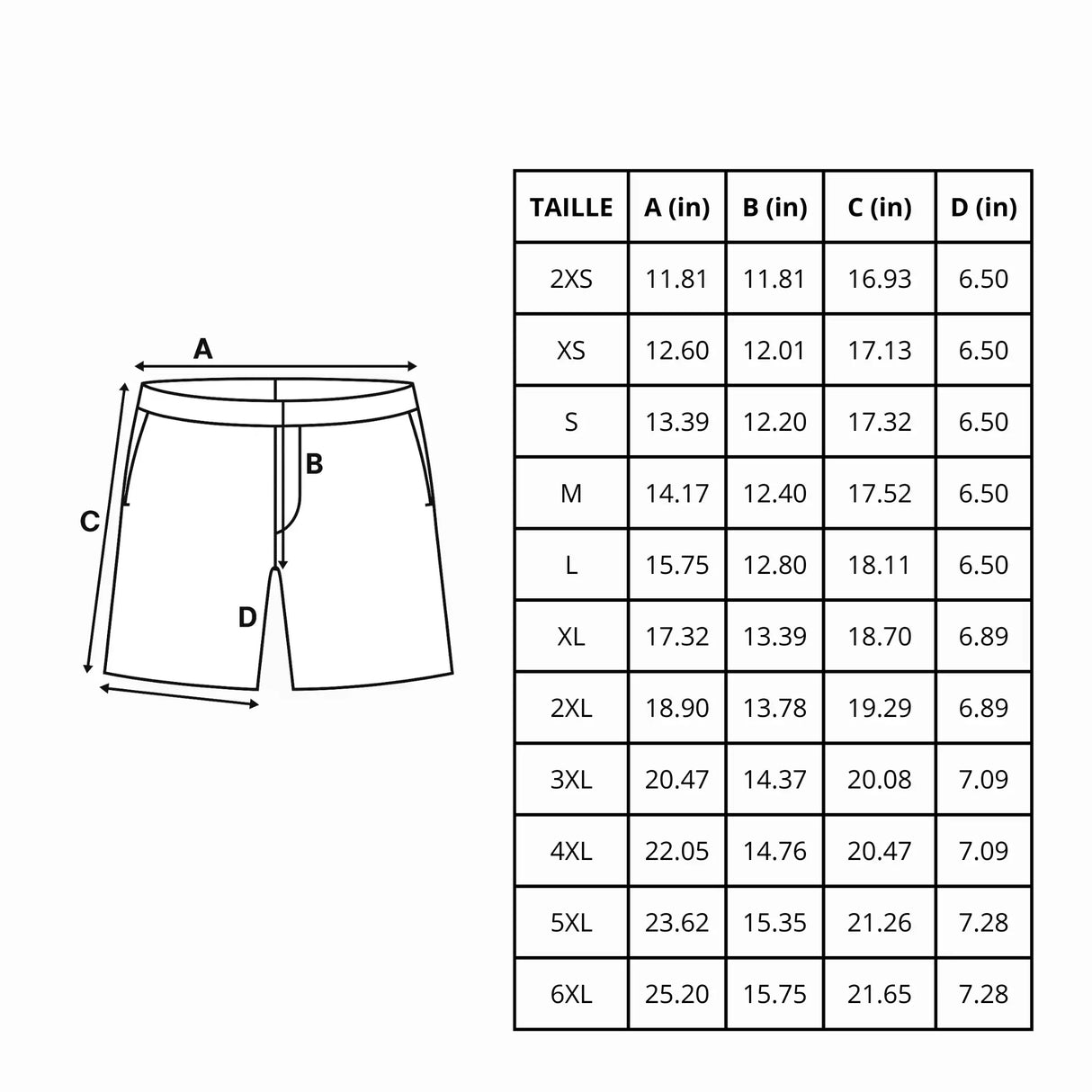 Short de bain drapeau république dominicaine tissu léger