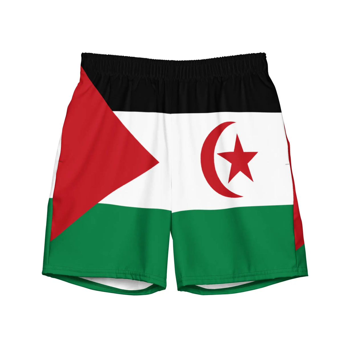 Short de bain drapeau sahara occidental tissu léger séchage rapide