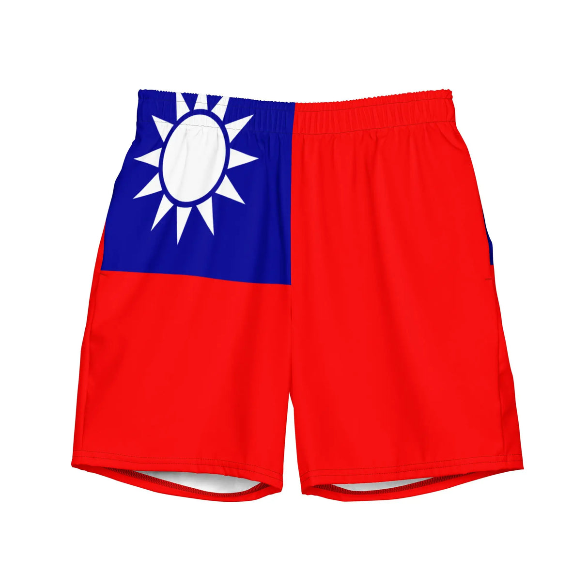Short de bain drapeau taïwan tissu léger sèchent rapidement