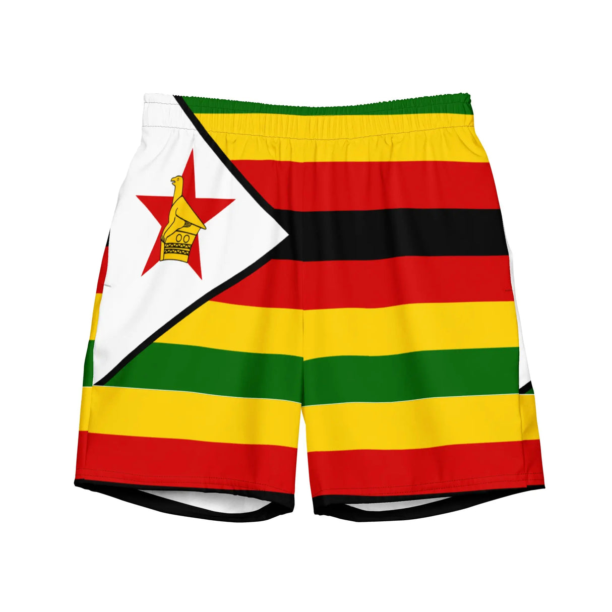 Short de bain drapeau zimbabwe tissu léger sèchent rapidement