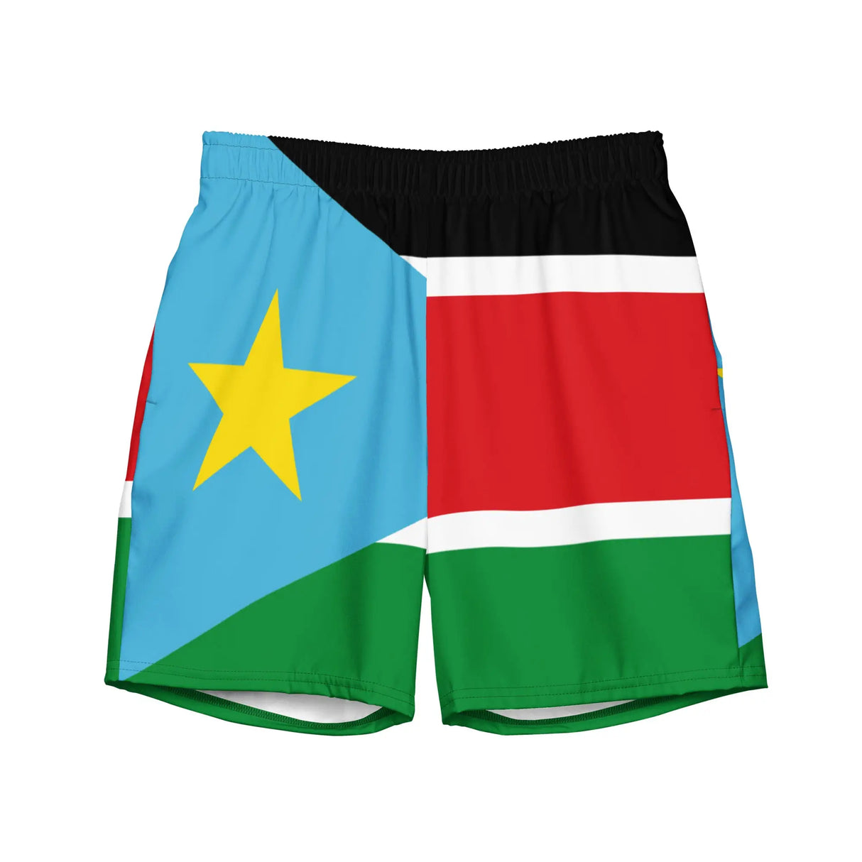 Short de bain soudan du sud tissu léger sèchent rapidement