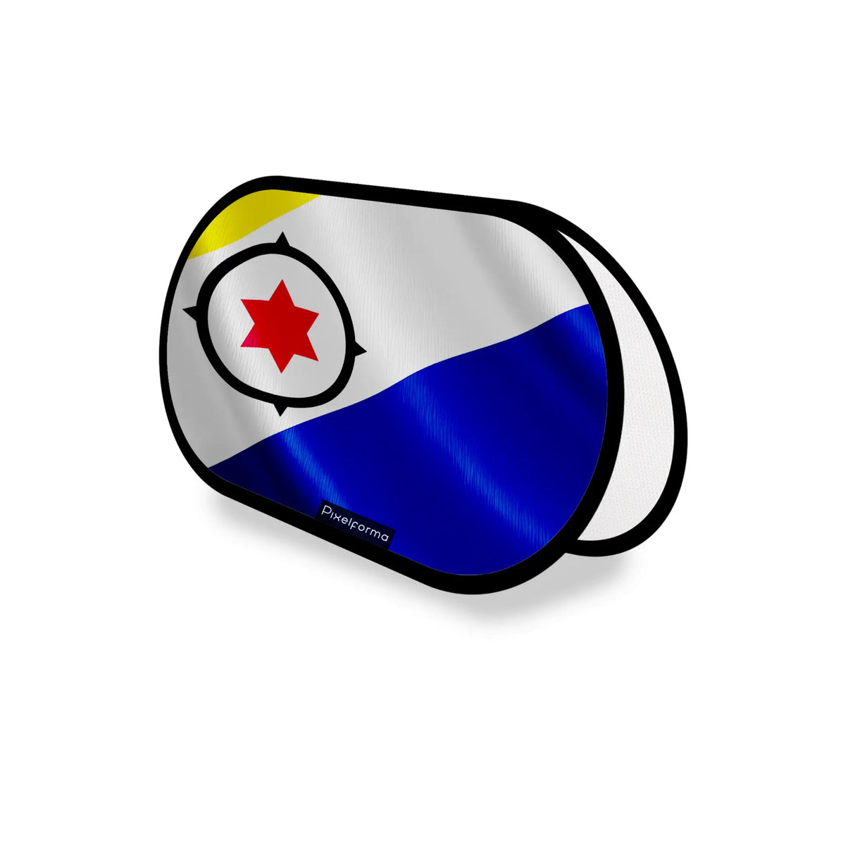 Support publicitaire ovale bonaire léger facile à installer