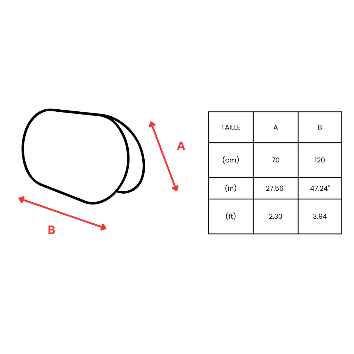 Support publicitaire ovale bulgarie léger facile à installer