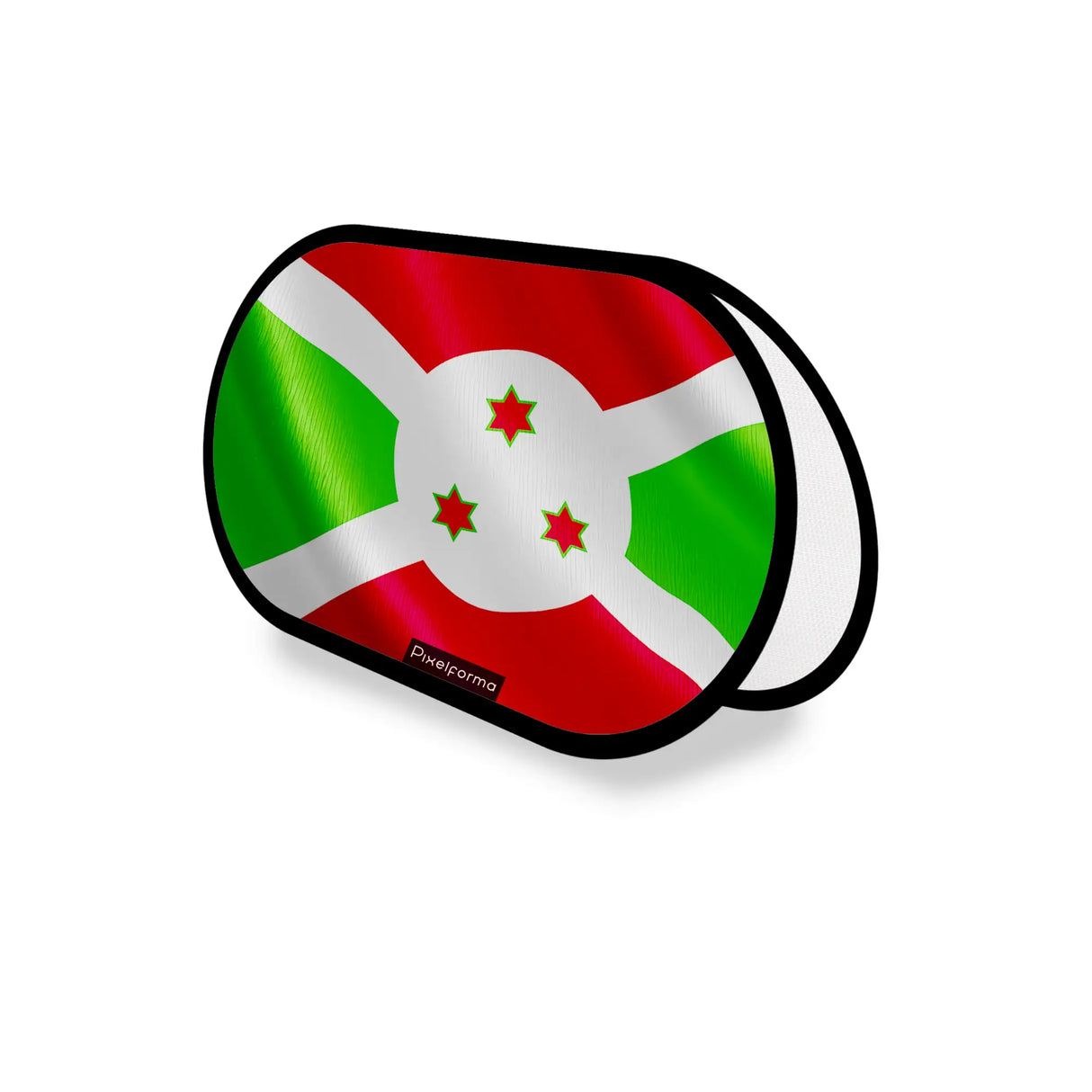 Support publicitaire ovale burundi léger facile à installer