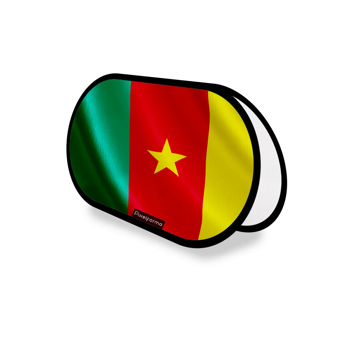 Support publicitaire ovale cameroun léger facile à installer