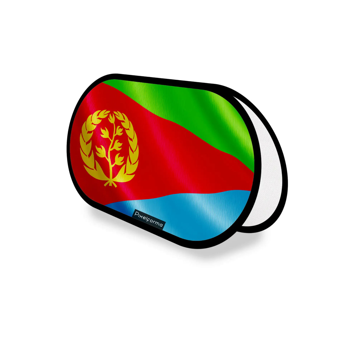 Support publicitaire ovale drapeau érythrée léger facile