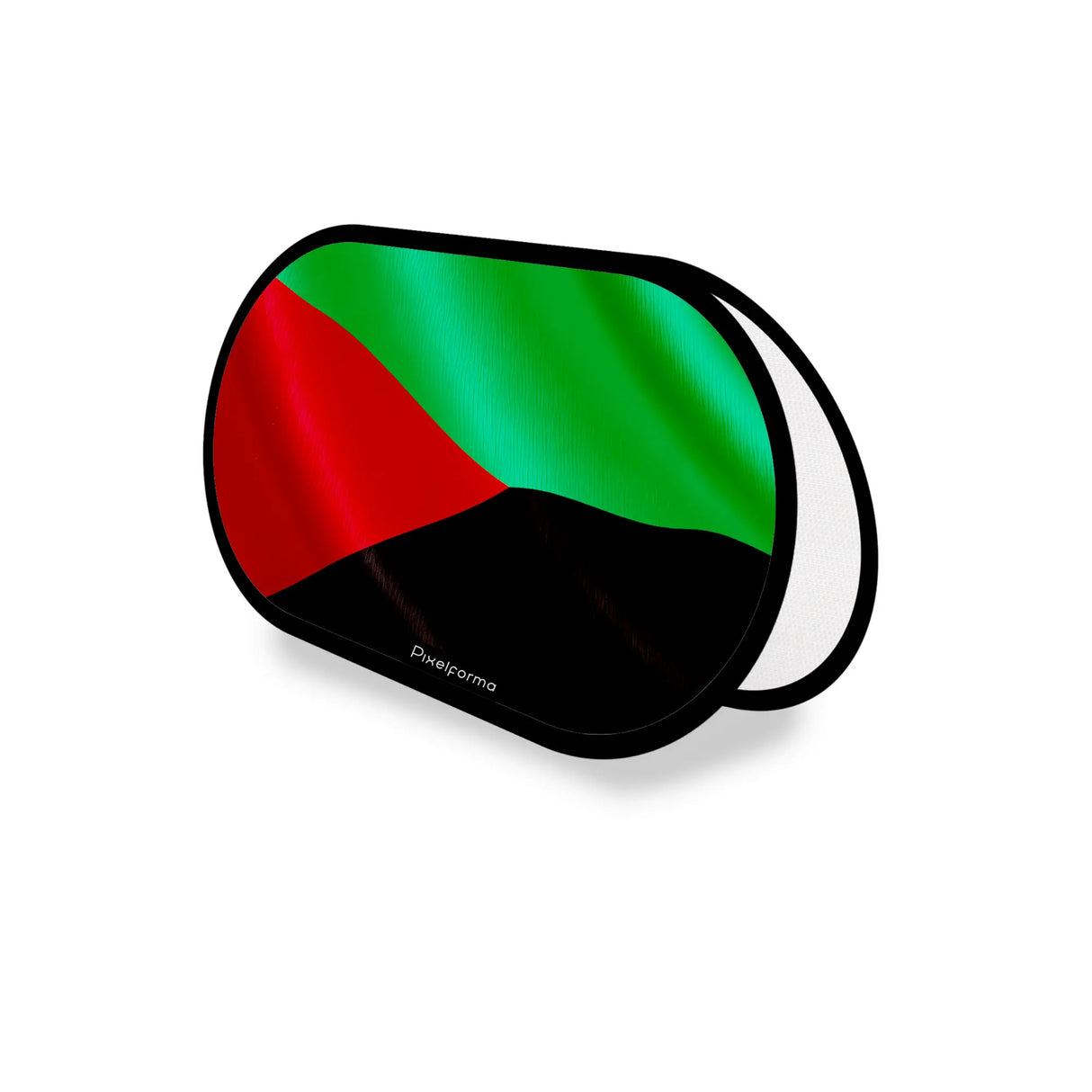 Support publicitaire ovale drapeau martinique léger facile