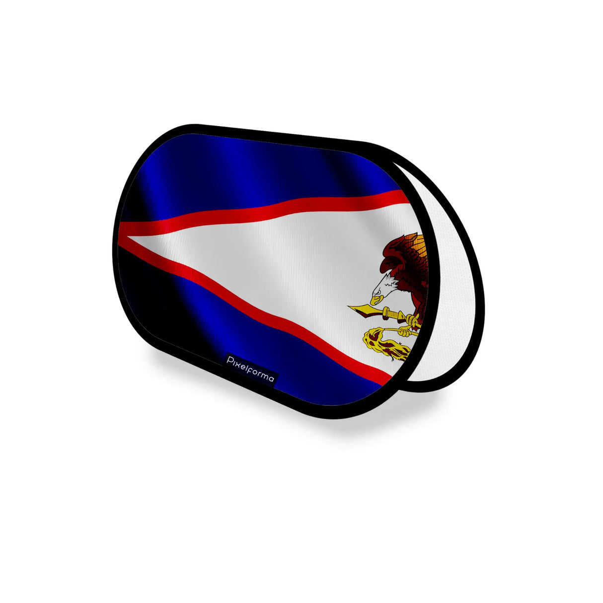 Support publicitaire ovale drapeau samoa américaines léger