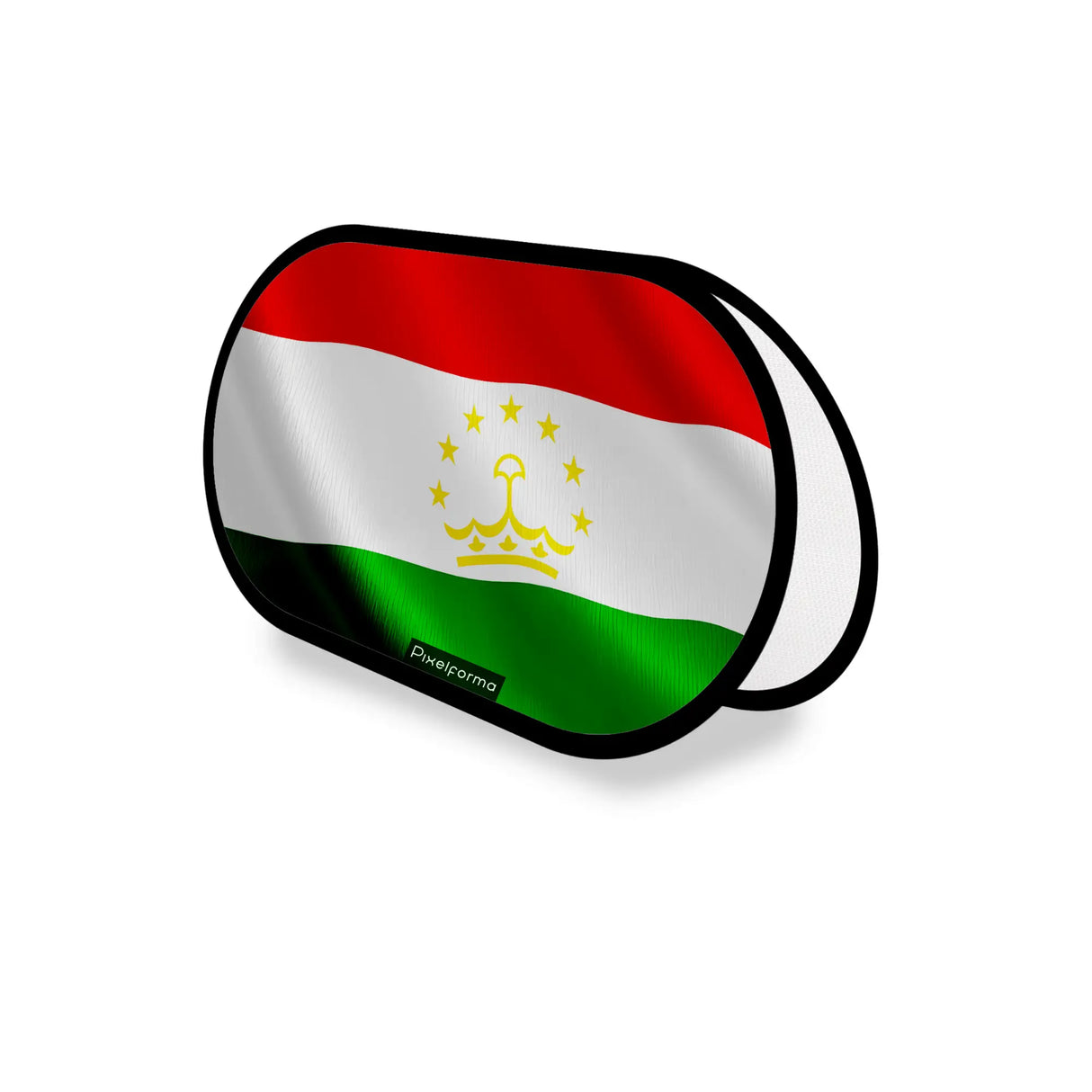 Support publicitaire ovale drapeau tadjikistan léger