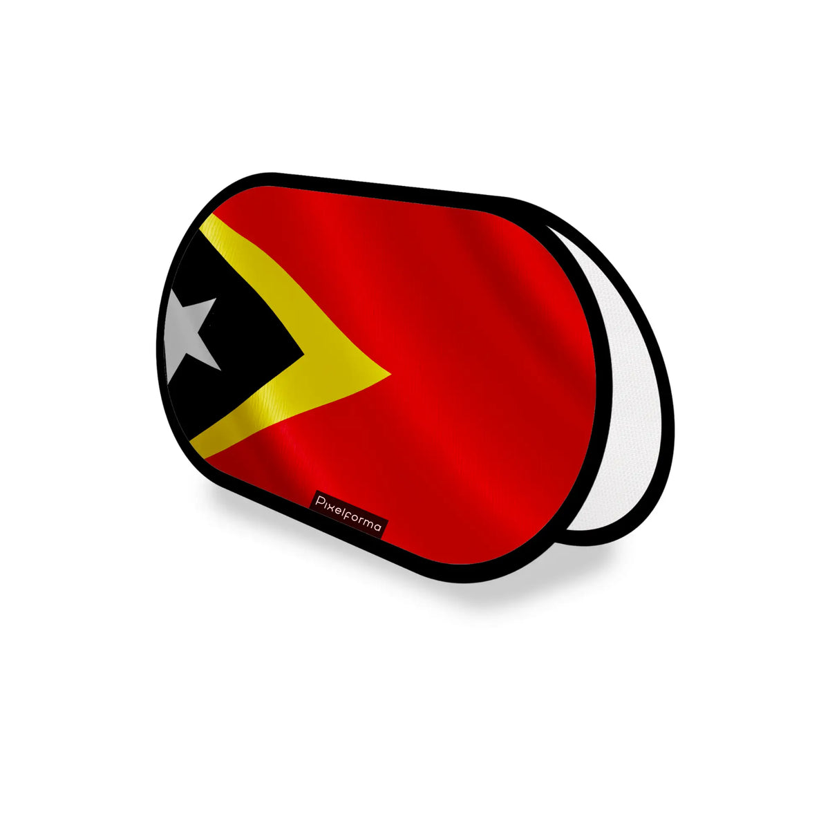 Support publicitaire ovale drapeau timor oriental léger
