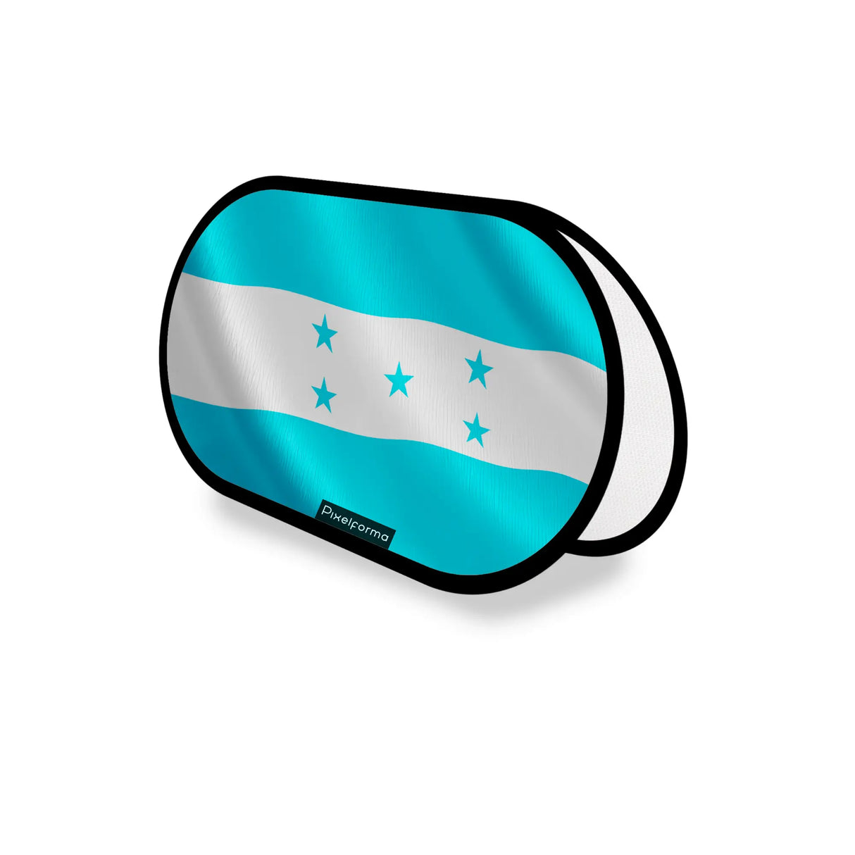 Support publicitaire ovale honduras léger facile à installer