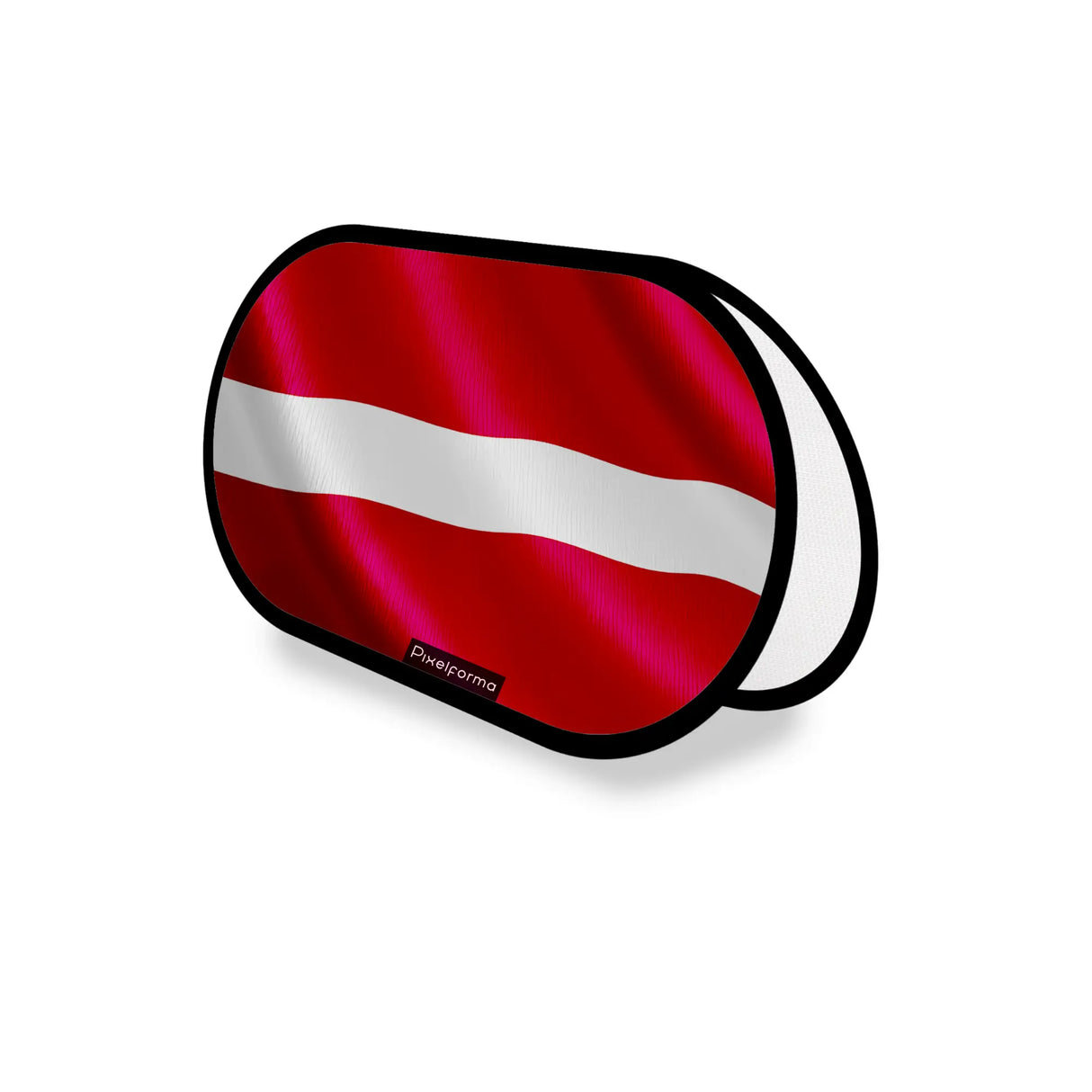 Support publicitaire ovale lettonie léger facile à installer